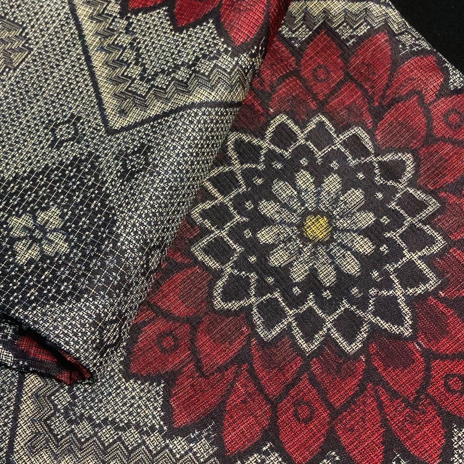 着物と帯オレンジ