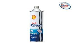 【2本セット】Shell ADVANCE シェルアドバンス ULTRA 15W-50 1L 1本 ウルトラ 100%化学合成油4ストロークエンジンオイル