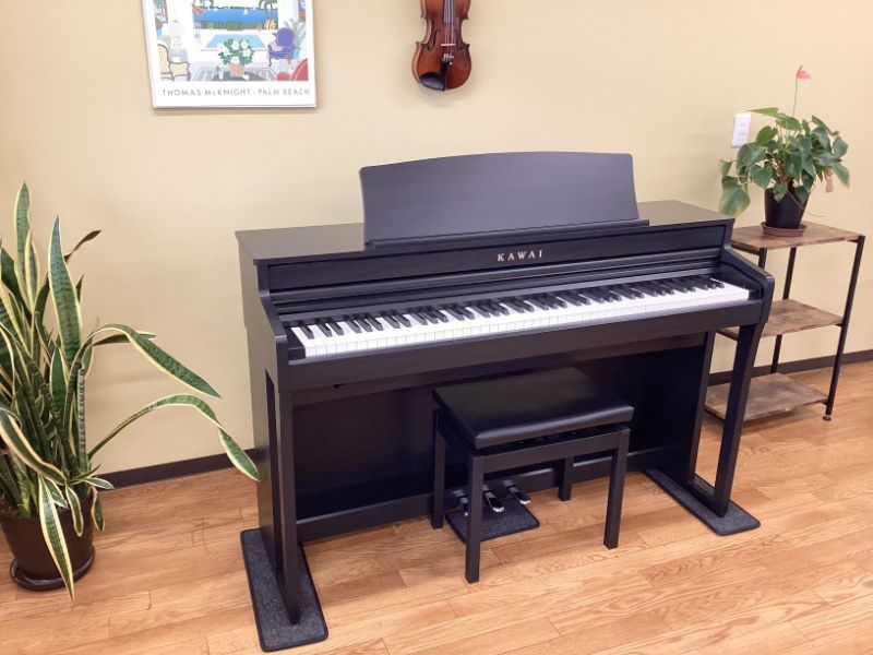 メンテナンス＆クリーニング済み カワイ モダンブラック 2021年製 電子ピアノ 88鍵盤 木製鍵盤 KAWAI CAシリーズ 千葉 東京 神奈川 埼玉 愛知 電 の配送設置込
