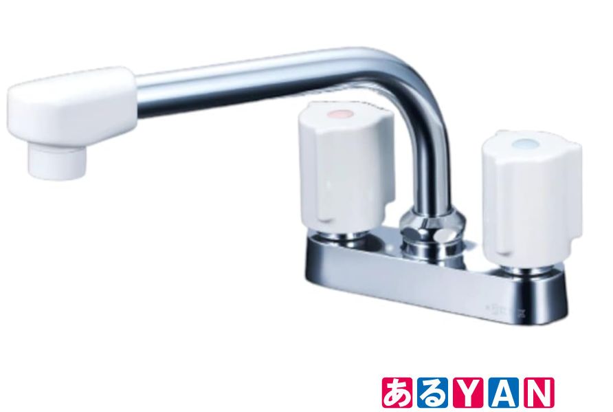 ♥ KVK 2ハンドル混合栓 200 mmパイプ付 KM 17 GN