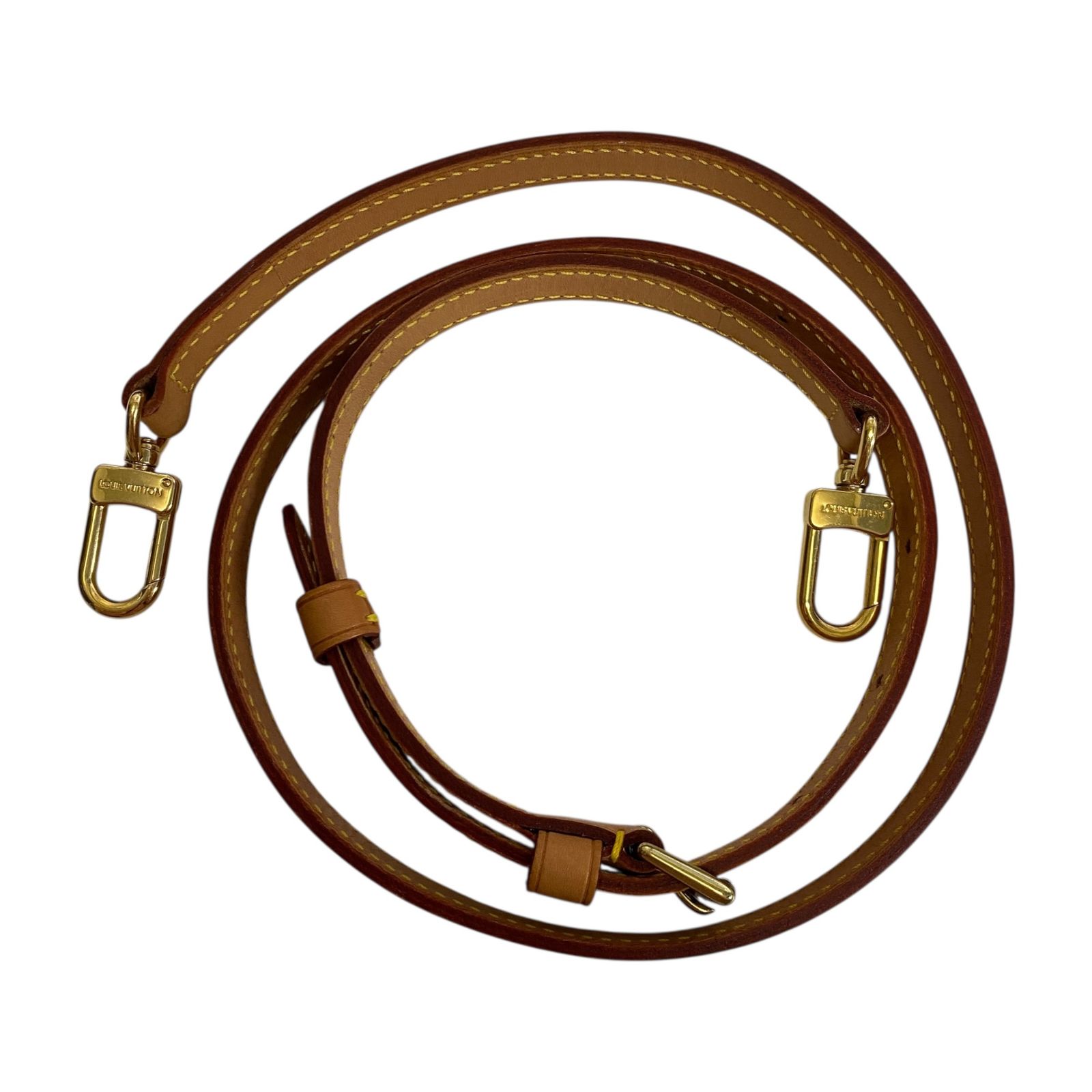 品 LOUIS VUITTON ルイ ヴィトン ショルダー ストラップ バッグ用 パーツ ブラウン 小物 本体のみ