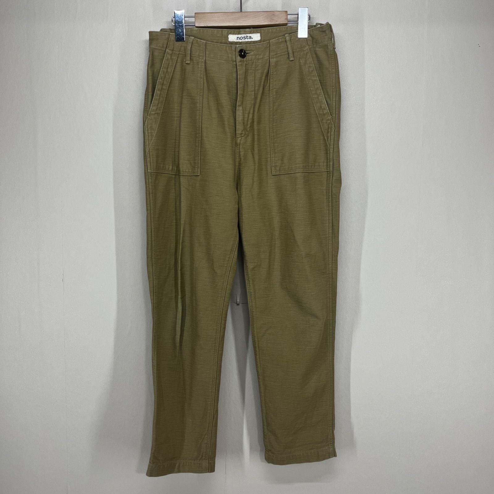 orSlow（オアスロウ） サルエルベイカーパンツ nostaサイズ2 日本製 オアスロウ nosta サルエルベイカーパンツ (ベージュ/M) - メルカリ
