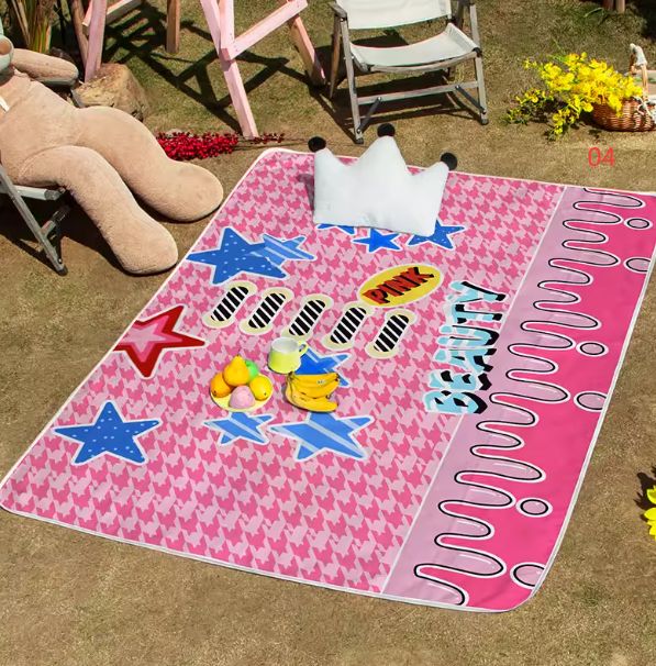 防湿マット、ピクニッククロス、防水防湿マット、ビーチマット、アウトドアキャンプクロス、キャンプピクニック芝生マット ピクニックマット 100×150cm 防水加工 アウトドア 防湿 レジャーシート