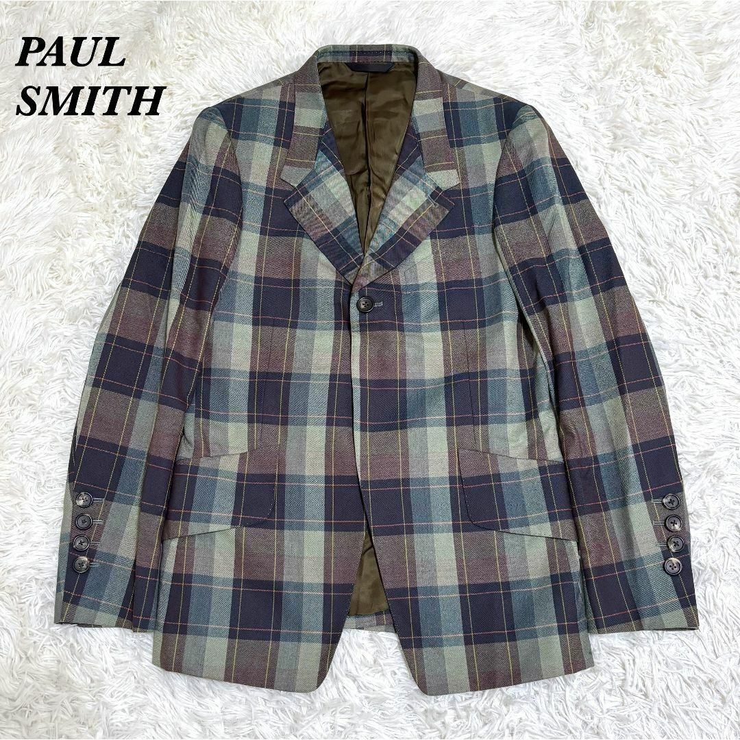 Paul Smith サマーウール テーラードジャケット M グリーン - メルカリ