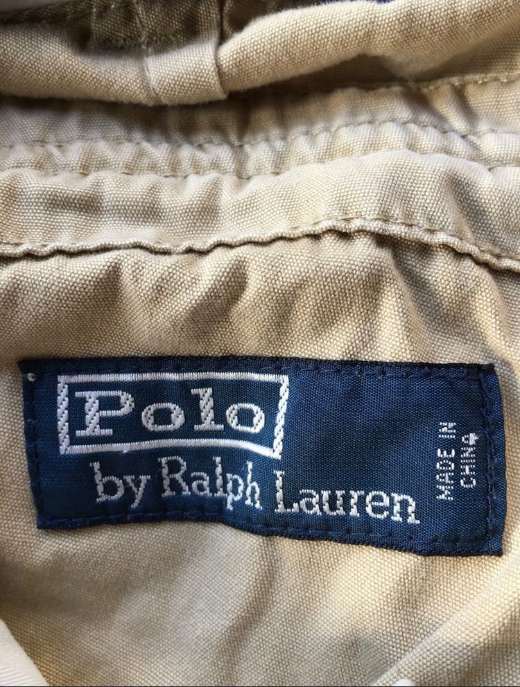  90年代 POLO RALPH LAUREN マルチポケットカーゴパンツ メンズ ベージュ ワークパンツ カーゴパンツ ペインターパンツ パンツ