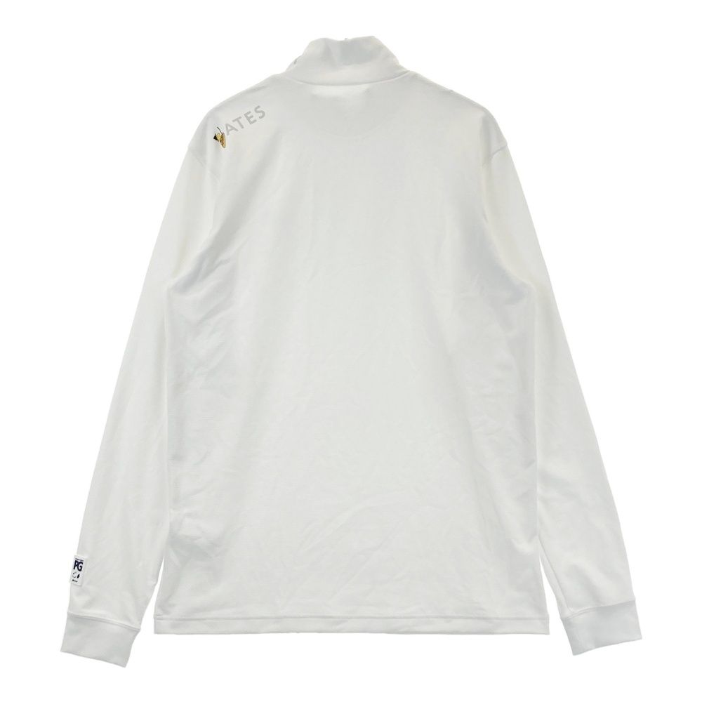 PEARLEY GATES 長袖　モックネック　インナー　ホワイト　サイズ5 Amazon | [パーリーゲイツ] メンズ 長袖 モックネックシャツ カノコ