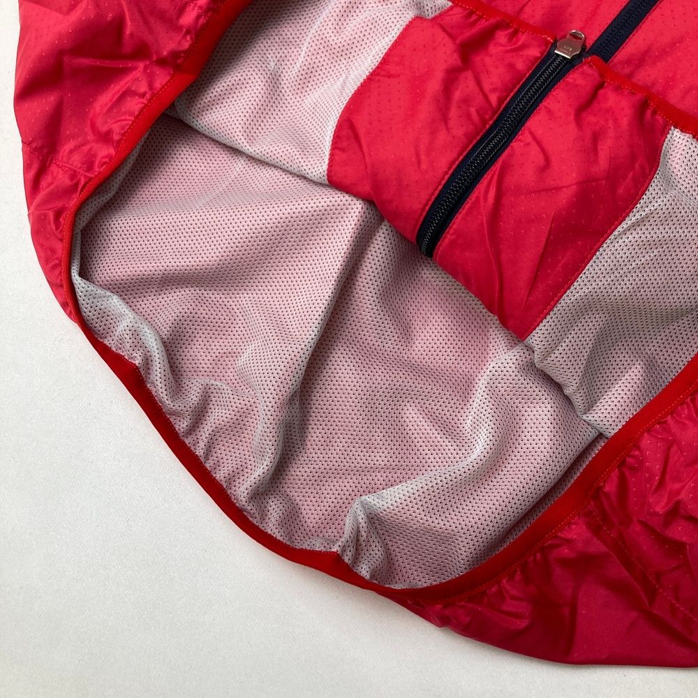 サイズ：3L CALLAWAY キャロウェイ 2WAY ジップジャケット 総柄 レッド