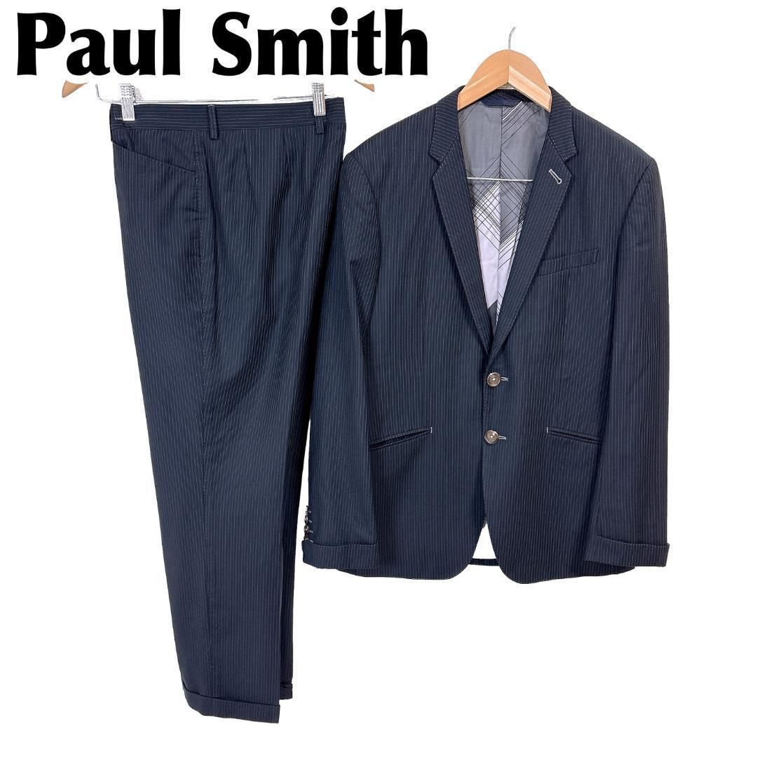 Paul Smith コレクション 裏地総柄 スーツセットアップ L ネイビー