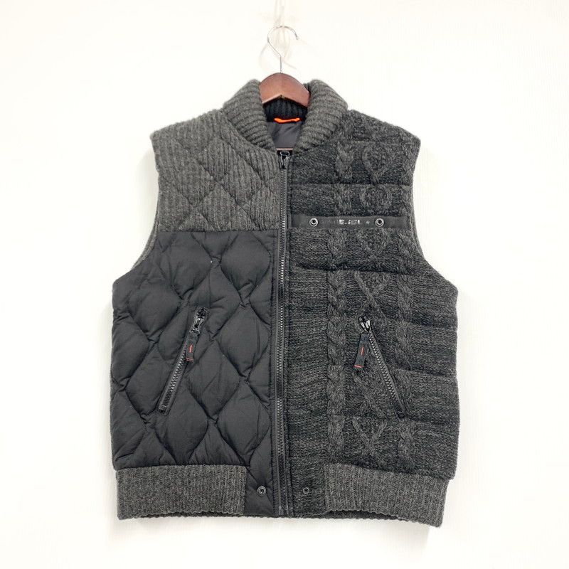 品 DIESEL ディーゼル キルティング ケーブルニット 切替 DOＷN VEST ダウンベスト アウター 141 260106 ya 02 izu