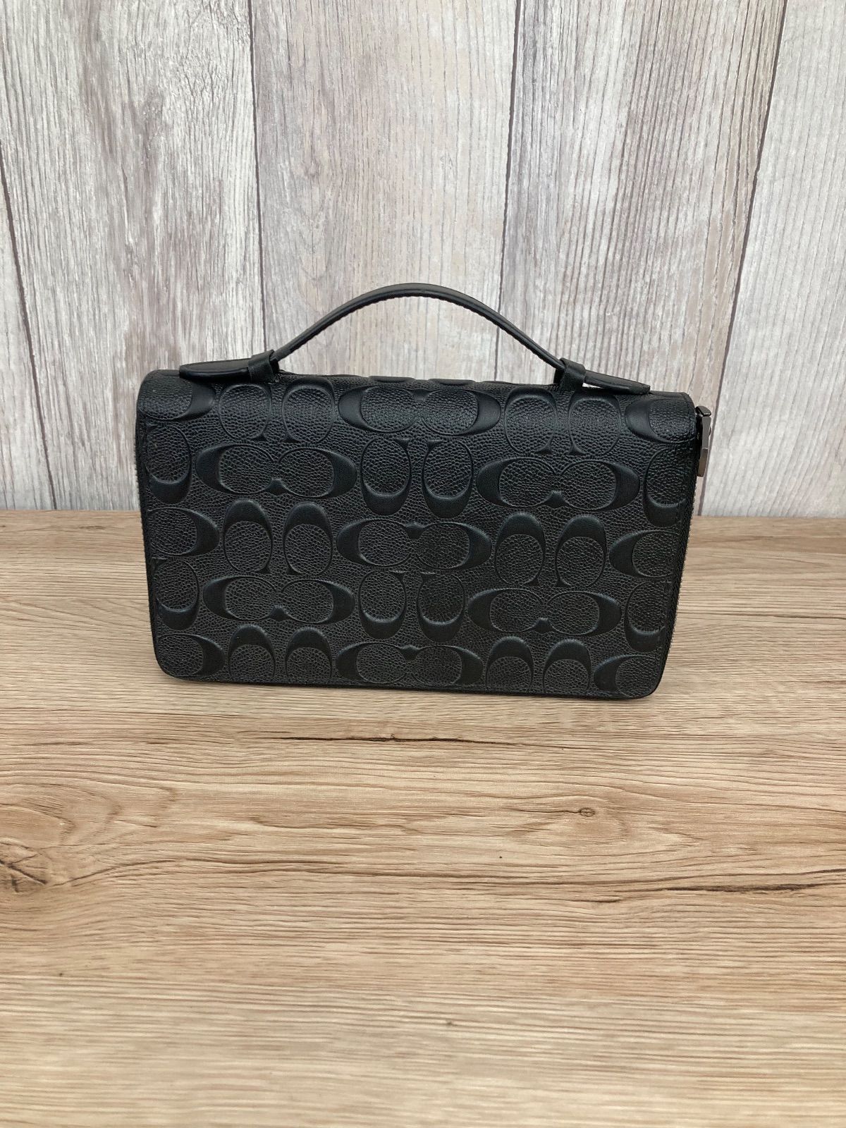 COACH コーチ 93425 オーガナイザー トラベルケース 長財布 ブラック 衣料品