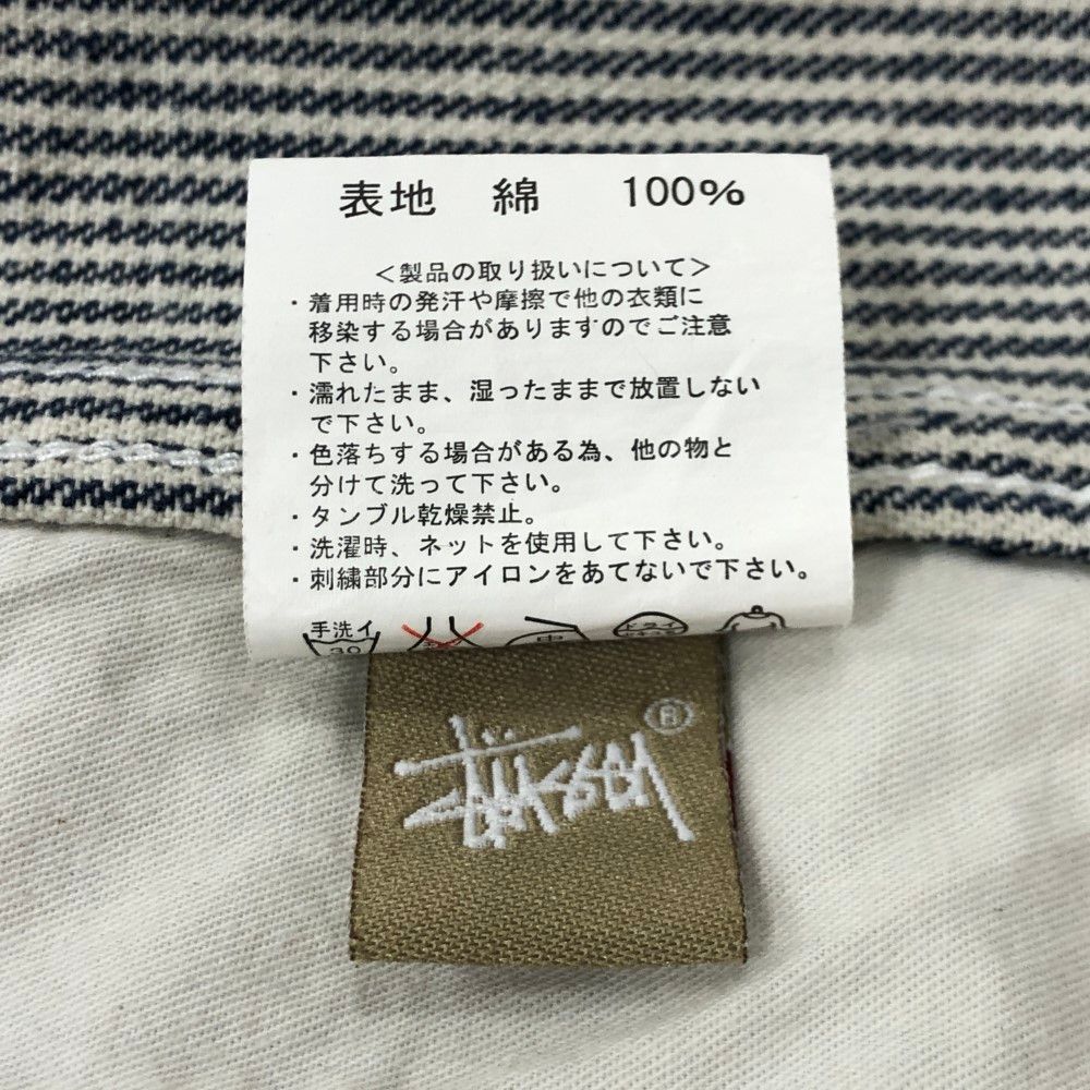 07w1156☆ STUSSY ステューシー ヒッコリーストライプ カバーオール