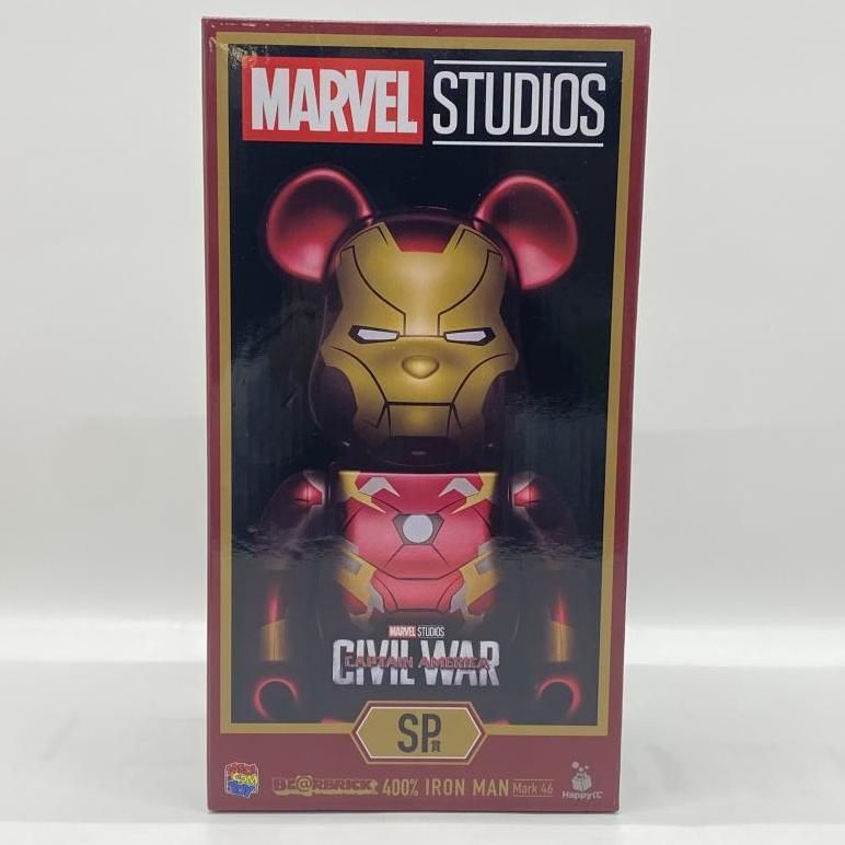 中古】未開封）SP賞 BE＠RBRICK -ベアブリック- 400% IRON MAN Mark 46