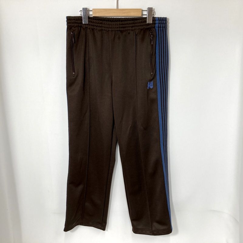 needles ニードルス トラックパンツ HM 226 ジャージ ズボン ライン ストレート メンズ Mサイズ ブラウン ブルー ボトム A 15444