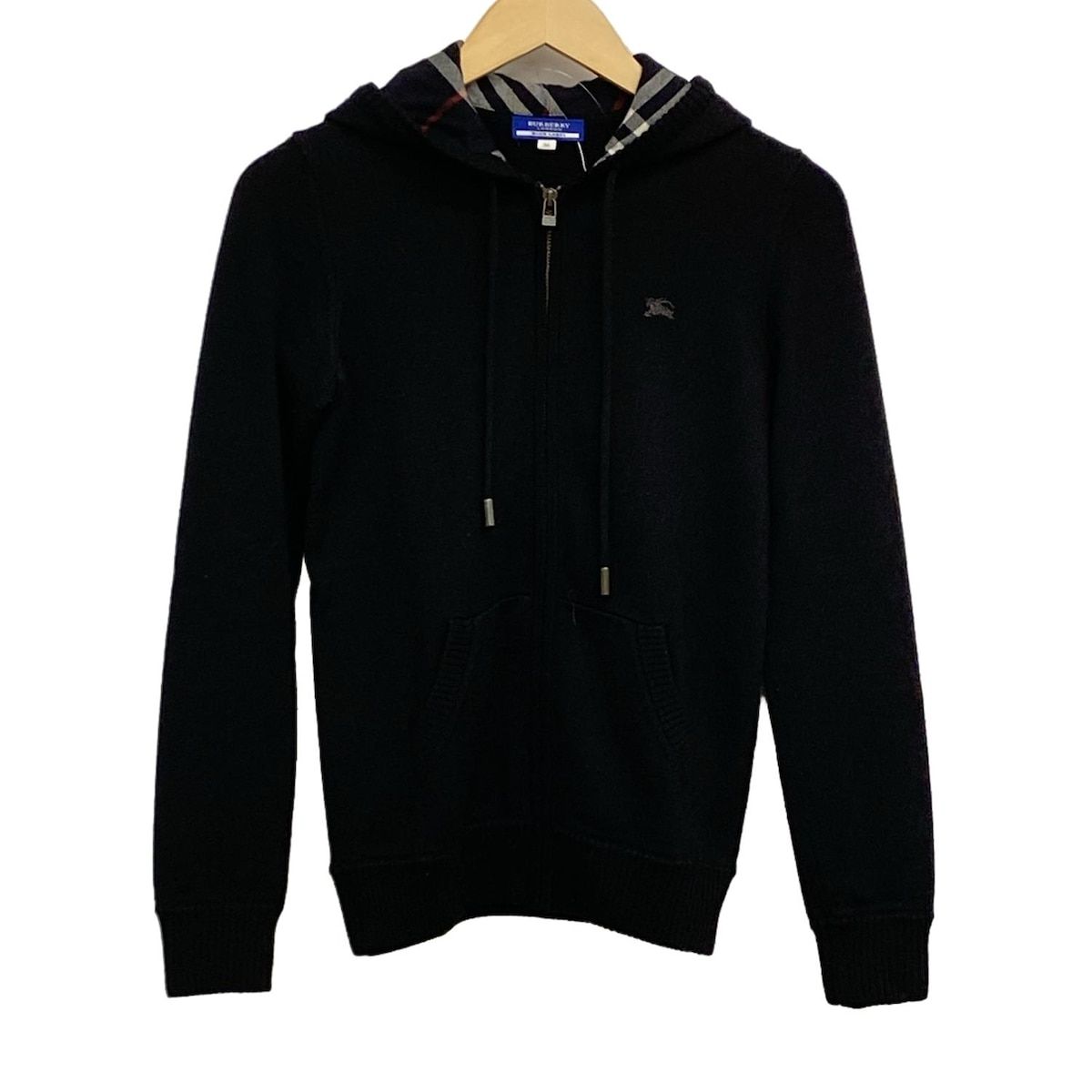 Burberry Blue Label バーバリーブルーレーベル パーカー サイズ38 M レディース - 黒 長袖|ニット