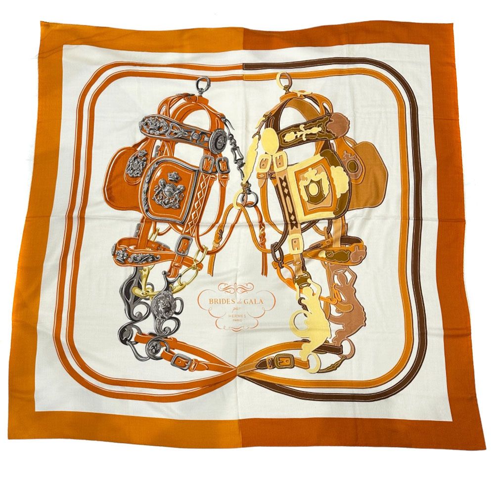 HERMES】エルメス カレジェアン140 カシミヤ×シルク レディース