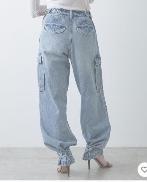 PEAS ガリャルダガランテ取扱い カーゴデニムパンツ サイズ0 ピーズ