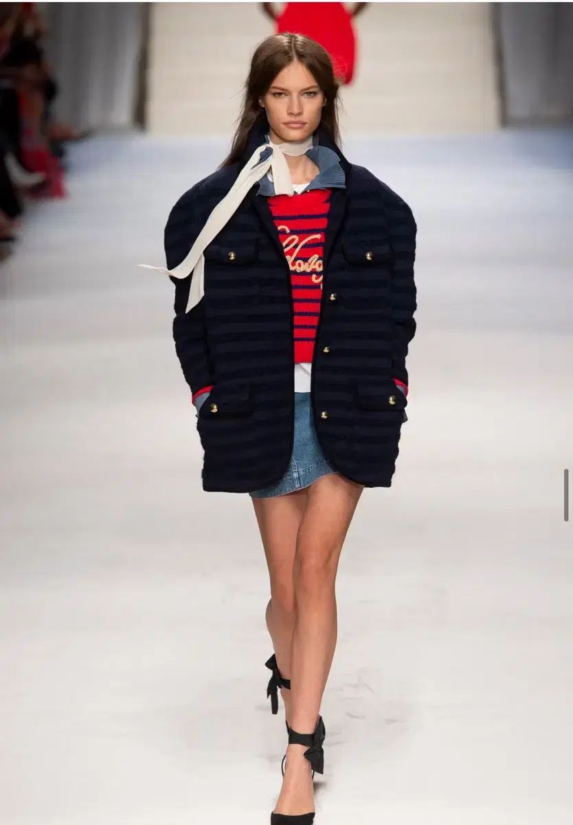 Philosophy ツイード ジャケット ネイビー 38