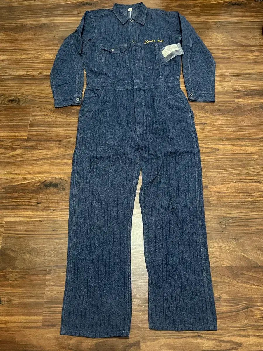 RRL ダブルアールエル エンブロイダリー Jaspe ツイル カバーロール オールインワン サイズ L