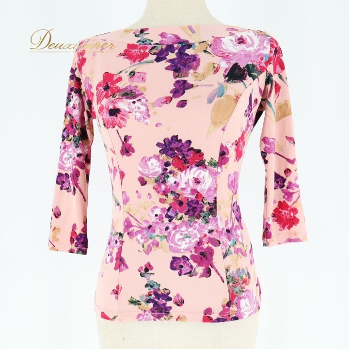 社交ダンス 衣装 トップス ブラウス ピンク系 チャコットロイヤル