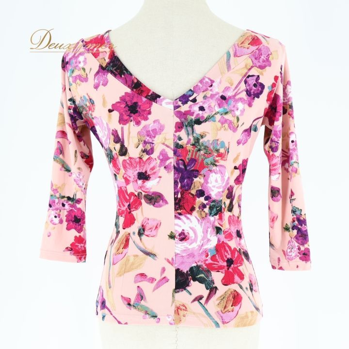 社交ダンス 衣装 トップス ブラウス ピンク系 チャコットロイヤル