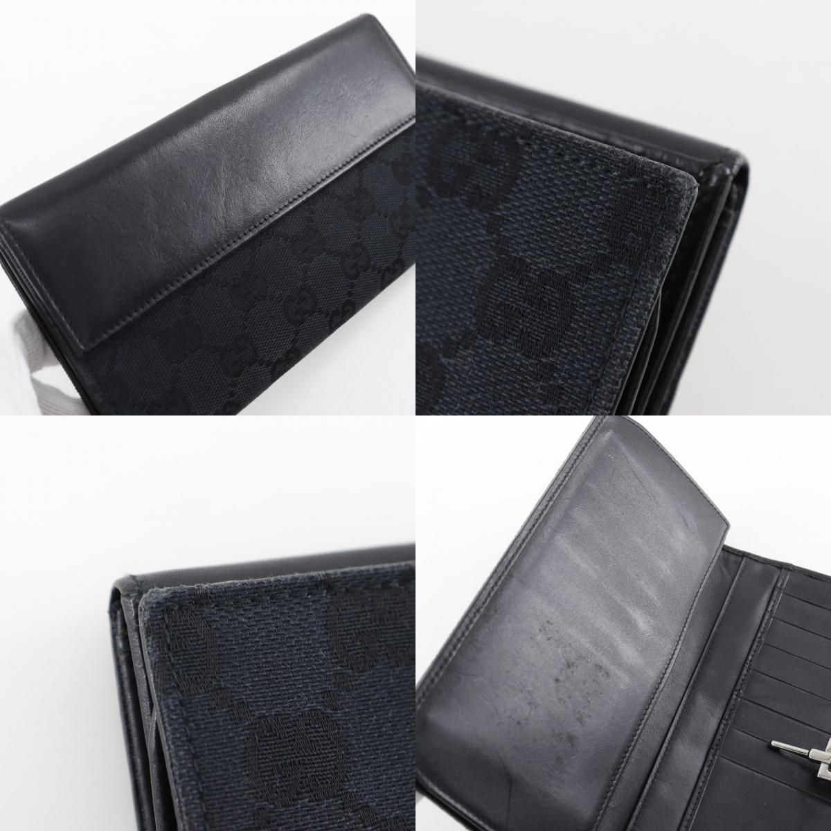  GUCCI グッチ ジャッキー 05479 GGキャンバス 黒 レディース 長財布 その他 小物