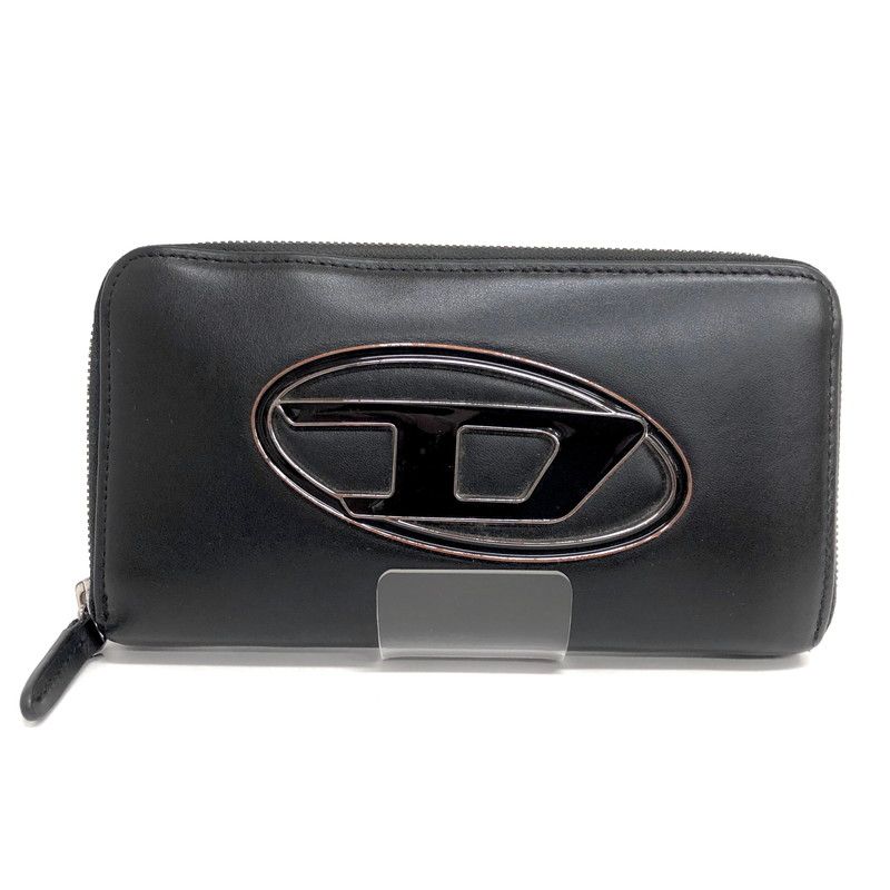 現状渡し品 DIESEL ディーゼル ラウンドファスナー Dロゴ レザー 長財布 ロングウォレット 200 260106 rs 01 fur