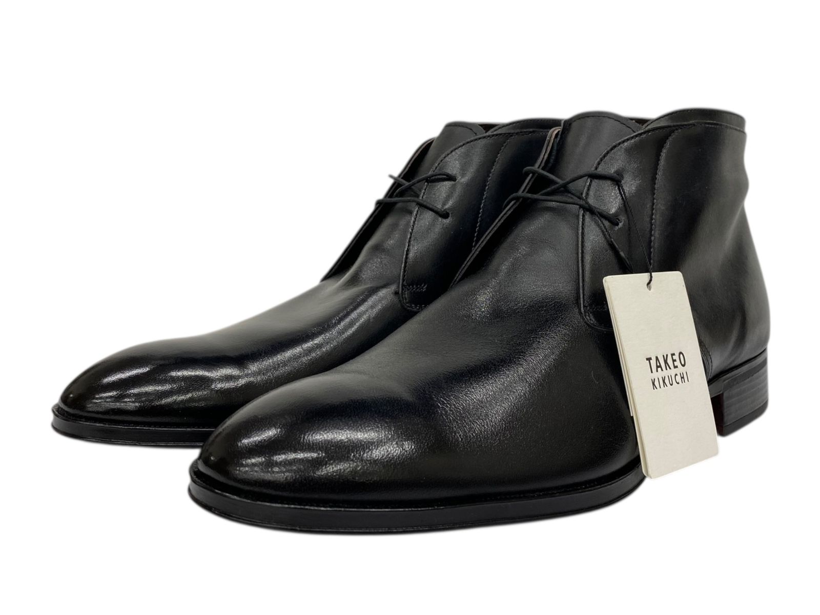 TAKEO KIKUCHI タケオキクチ チャッカーブーツ チャッカブーツ 日本製 27 cm US 9 ブラック メンズ|009