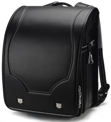 傷に強い強化レザー ランドセル 黒 男の子 A 4フラットファイル対応 軽量 小学生通学鞄 japanese schoolbag ブラック 970 14 e 7