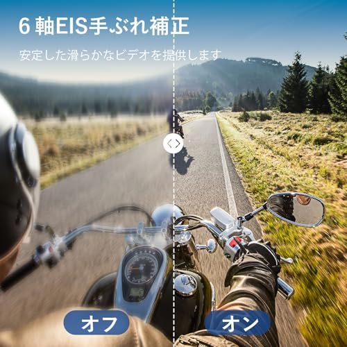 Speed 20 アクションカメラ スポーツカメラ 4 K 60 fps 超高清画質 6軸EIS手ブレ補正ウェアラブルカメラ 防水ケース付きで40 m防水 本体10 1350 mAh大容量バッテリー スマホ連携アプリ対応アクションカム 前 7 b 3 f 31 a