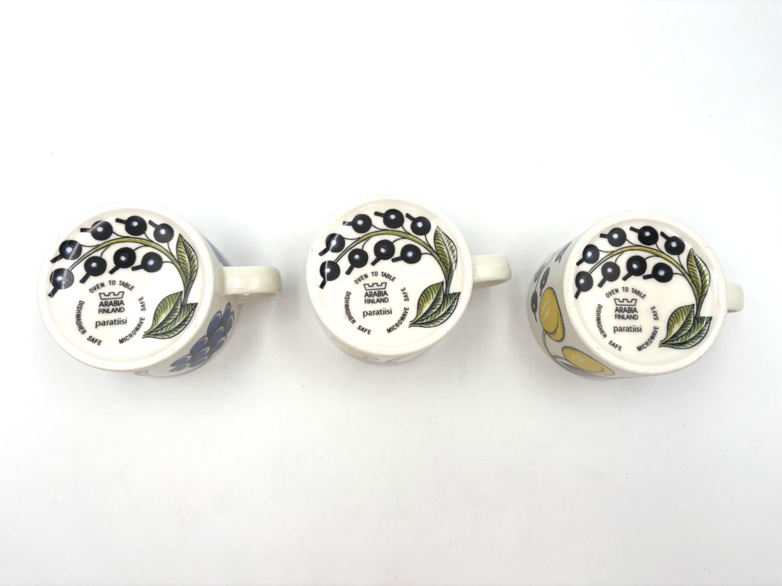  ARABIA アラビア パラティッシ イエロー ティーカップ280 ml セット カップ ソーサー コーヒー ティーカップ