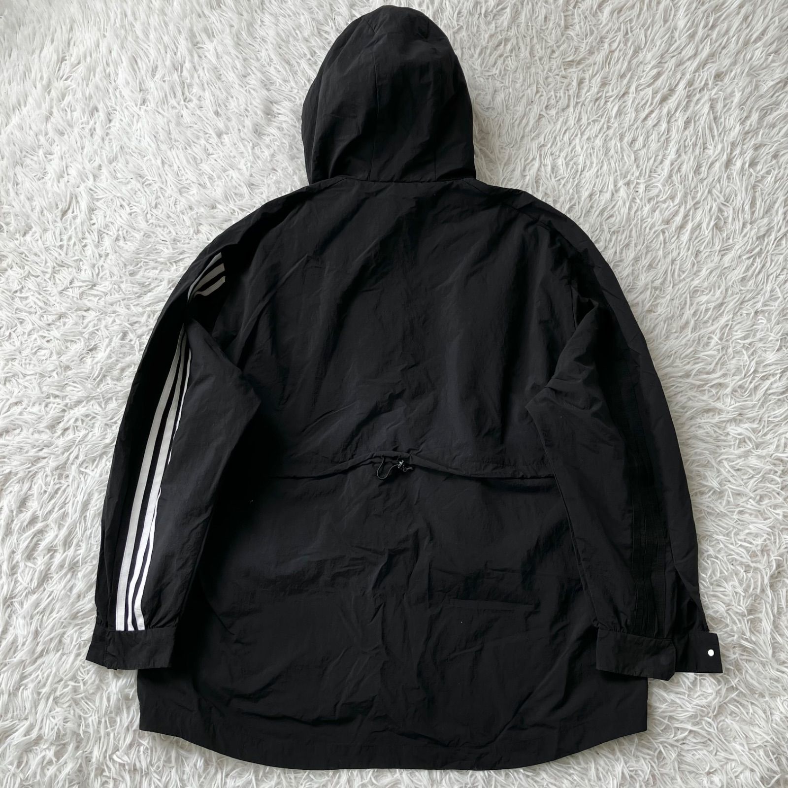 アディダス adidas ナイロンジャケット 内側フリース ジャケット 