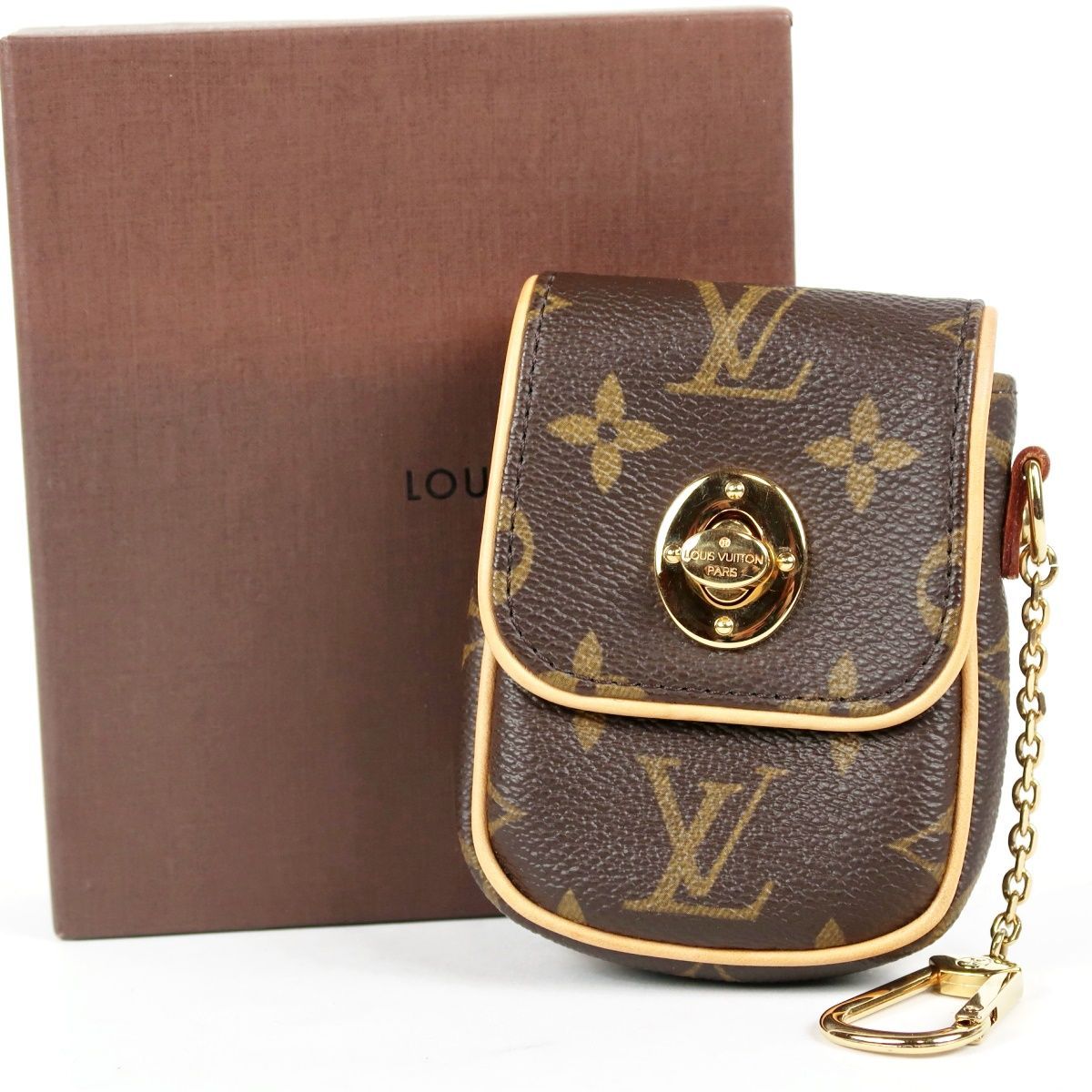 超 LOUIS VUITTON ヴィトン モノグラム フランス製 ポシェット トゥラム 小物入れ TT 76