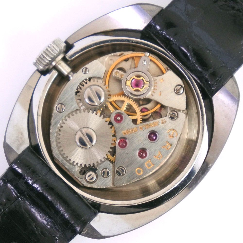 【RADO】ラドー DIATAR cal.1677 ステンレススチール×レザー 手巻き アナログ表示 レディース シルバー文字盤 腕時計 RADO（ラドー） DIATAR cal.1677 腕時計 SS×レザー 手巻き レディース