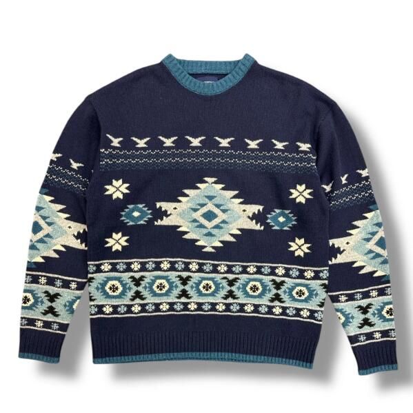 参考上代35200円 未使用 DESCENDANT 24AW MORAY CREW NECK KNIT クルーネックニット セーター ディセンダント 242MADS-KNM04 ネイビー 3 （96726A） 参考上代35200円 未使用 DESCENDANT 24AW MORAY CREW NECK KNIT クルー