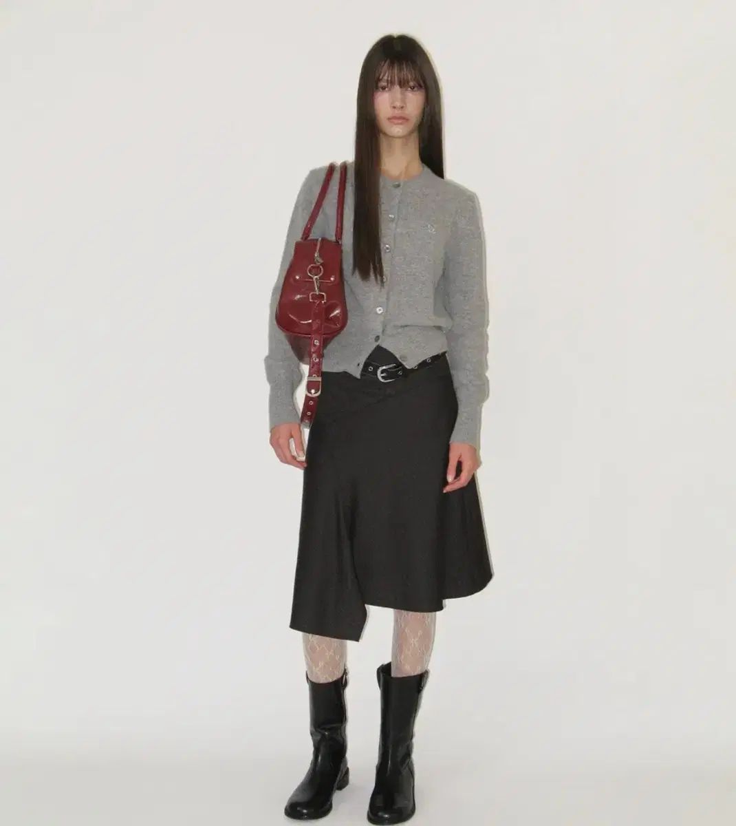 サンバーンプロジェクト ミディ スカート Asymmetric Midi Skirt M