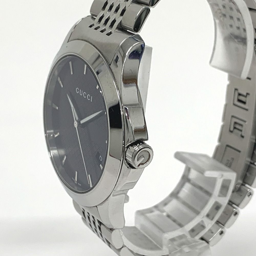 IT 58391 グッチ 腕時計 Gタイムレス 126 4 クォーツ ブラック文字盤 メンズ GUCCI