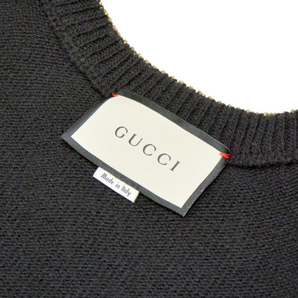 GUCCI グッチ 2017AW メッセージ刺繍ニットセーター 493512 X9H21 