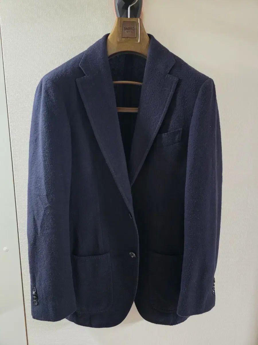 リングジャケット ニューバルーン ダークネイビー フランネル スポーツコート