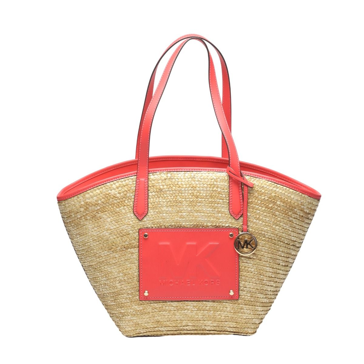 マイケルコース キンバー かごバッグ 大容量 ハンドバッグ Michael Kors ピンク