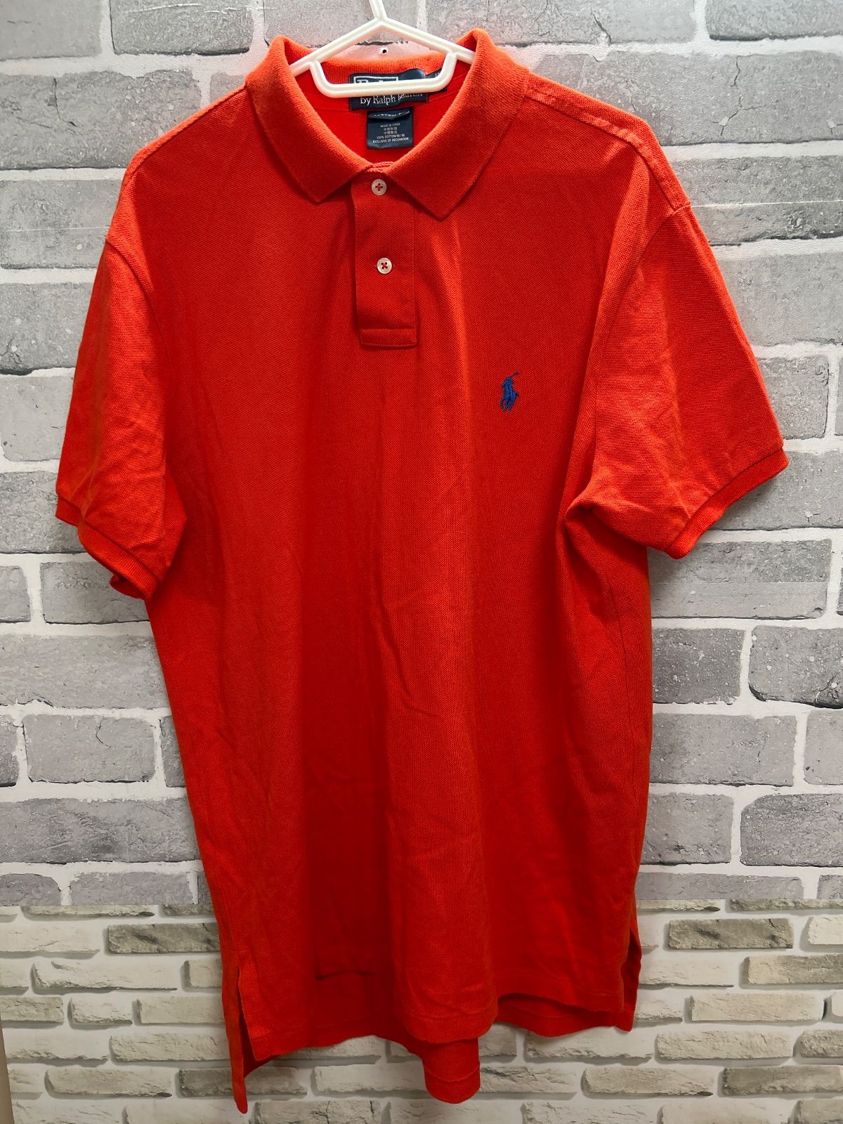 G4-94】◇ POLO by Ralph Lauren サイズL ポロシャツ オレンジ色