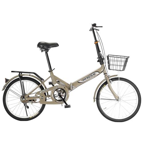 自転車 折りたたみ自転車 20インチ 軽量 小径車 防滑タイヤ 高炭素鋼フレーム リアキャリア付き キャリパーブレーキ 男性 女性 初心者 通勤 通学 街乗り JZXC 01 m