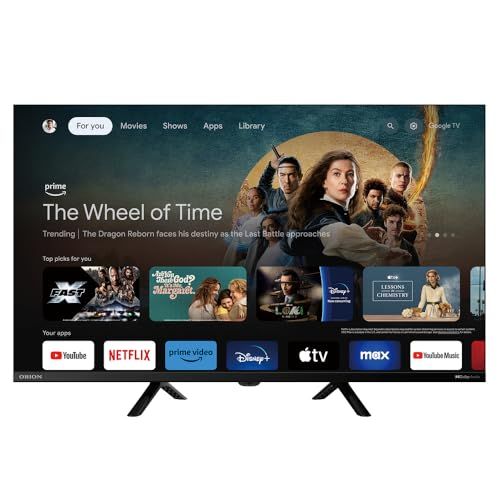 オリオン スマートテレビ 32 V型 ハイビジョン 液晶 Google TV HDR 10対応 Dolby Audio You Tube NETFLIX Prime video m