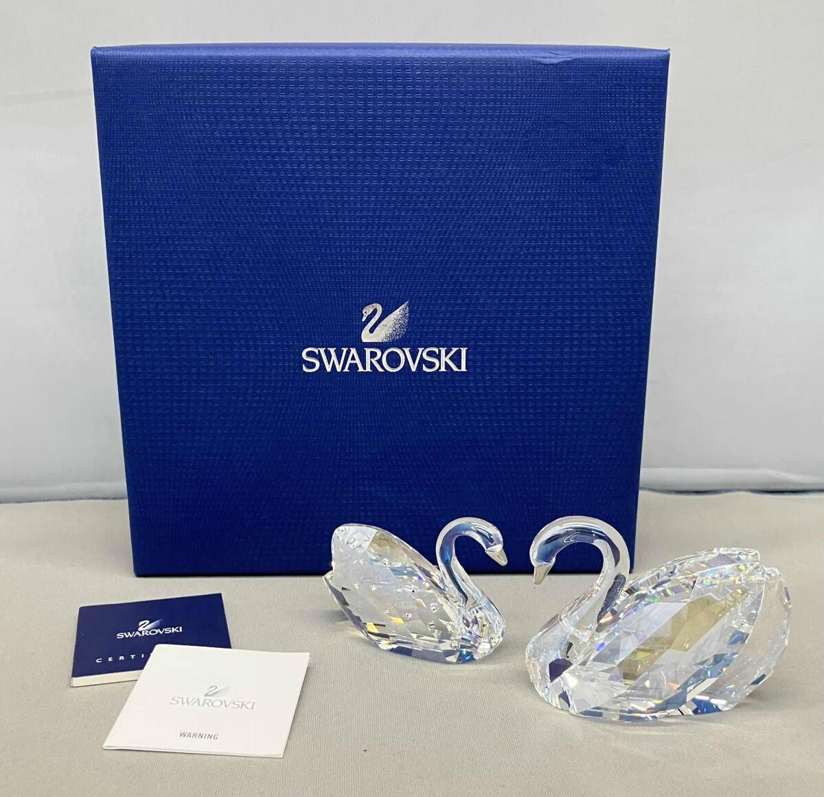 箱有 SWAROVSKI スワロフスキー ラブスワンズ 置物 オブジェ