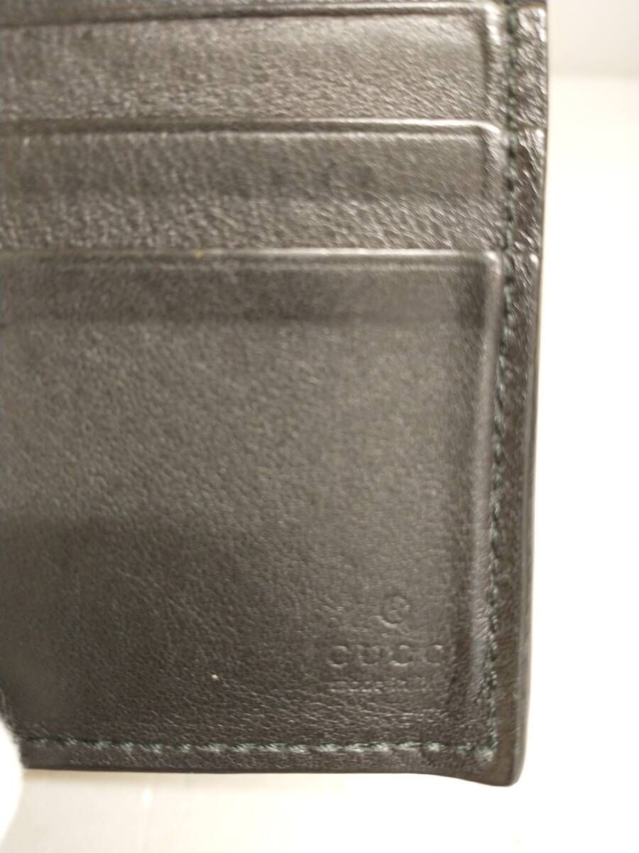 GUCCI グッチ シマ コンパクトウォレット 札入れ 2つ折り財布 GG