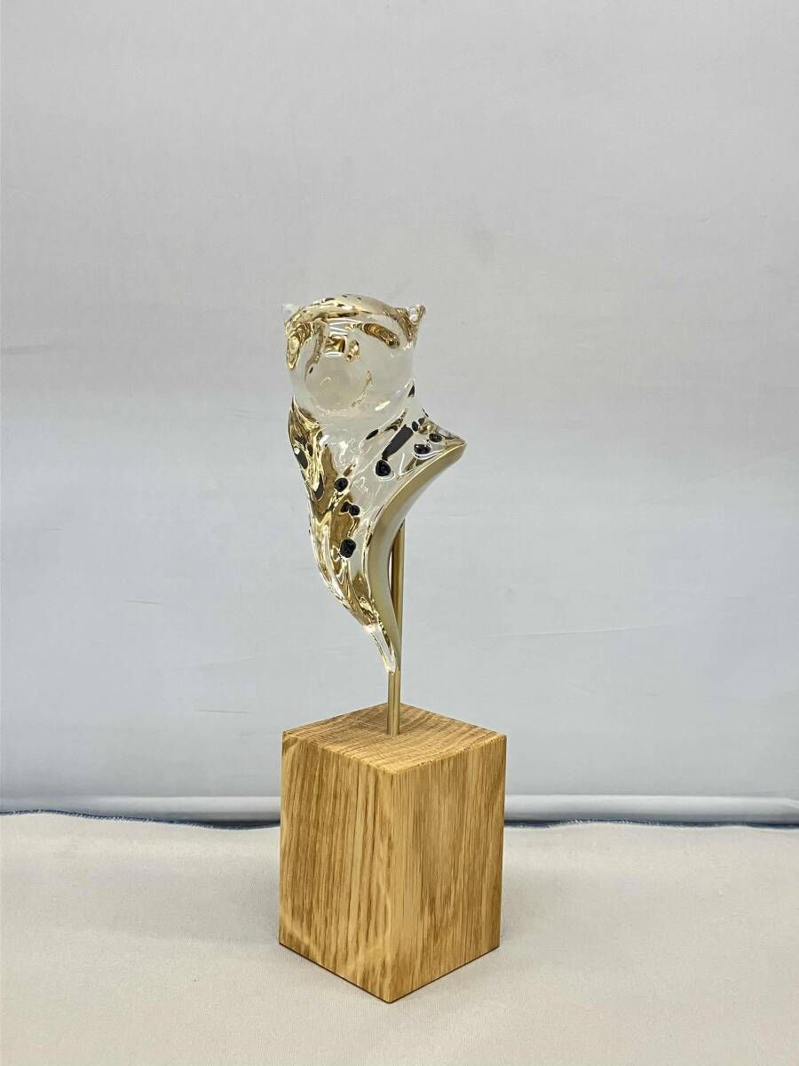 箱 付属品有 SWAROVSKI スワロフスキー エレガンス オブ アフリカチーター 置物 オブジェ