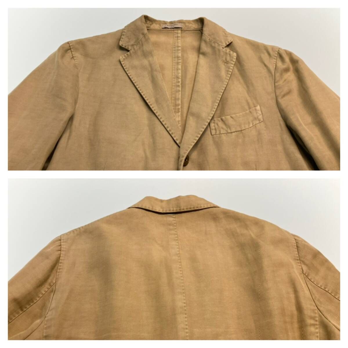 ☆ BOGLIOLI ボリオリ テーラードジャケット 406082 サイズ50 ベージュ