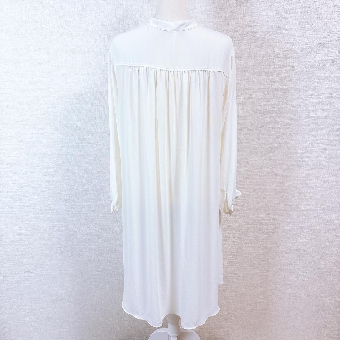 【新品未使用】Theory LUXE　Elida ホワイト　40　長袖　ブラウス 新品☆theory luxe セオリーリュクス ボウタイブラウス 長袖ブラウス