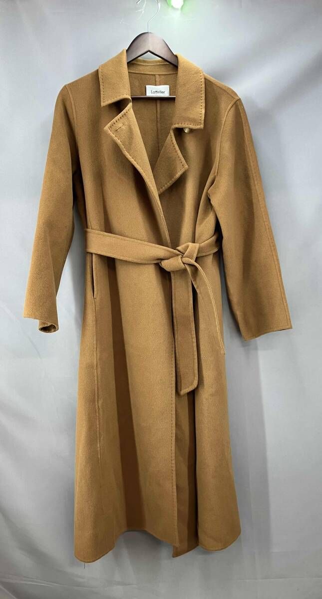 Lattelier ラテリエ ベルテッドコート XXL ブラウン系 冬