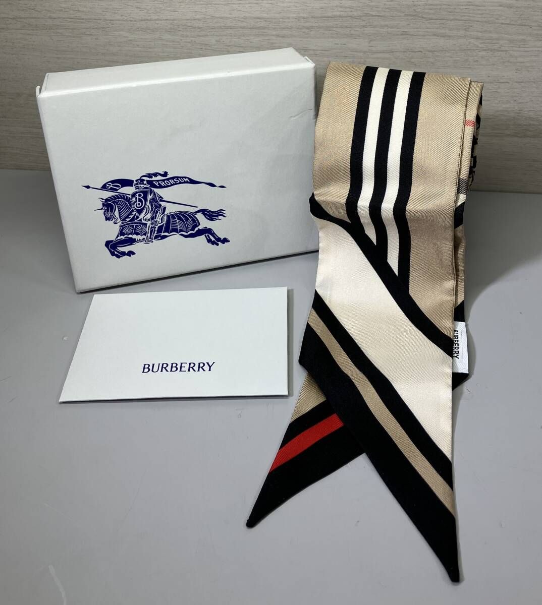 バーバリー ストール マフラー スキニースカーフ 8037017 1