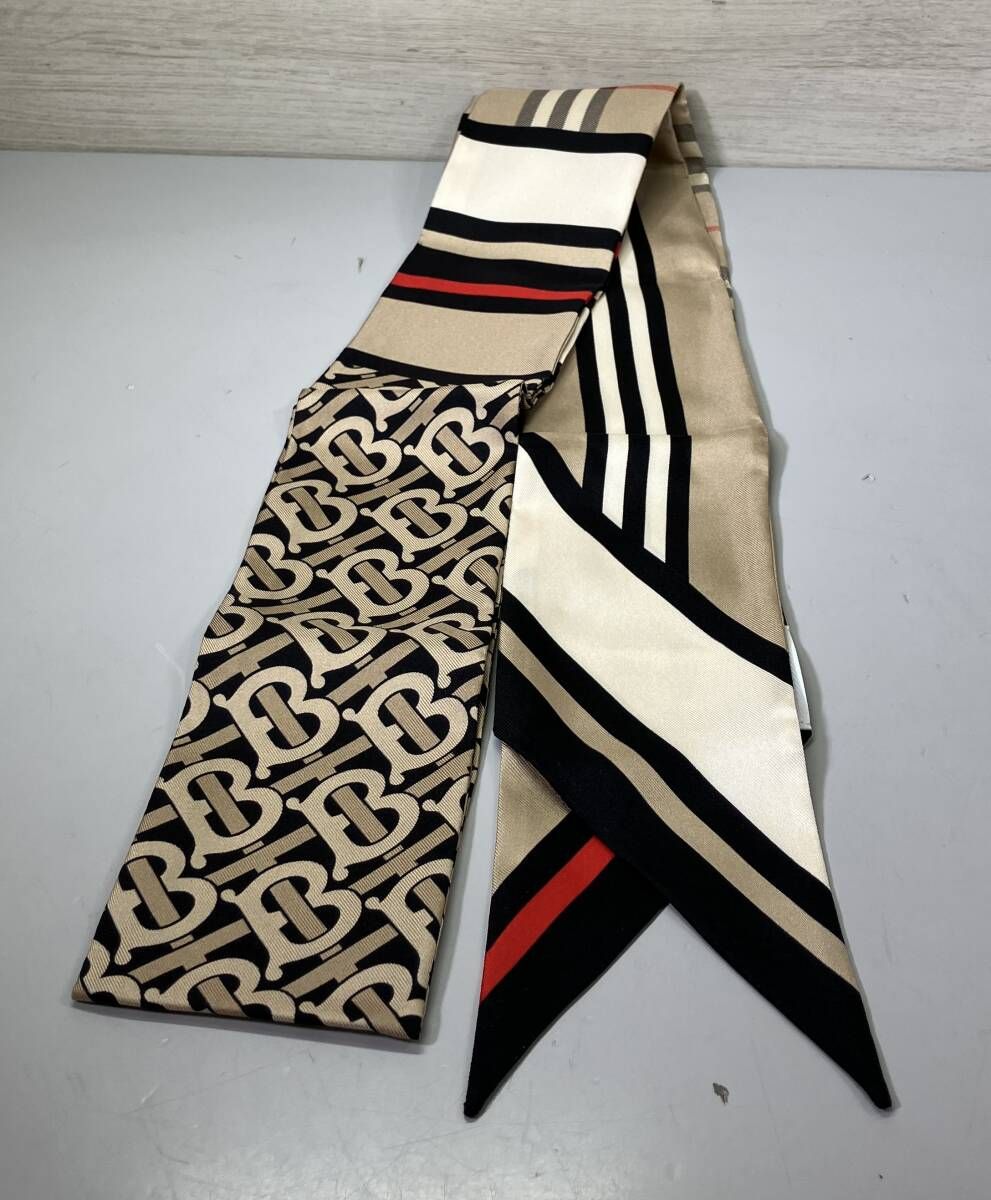 バーバリー ストール マフラー スキニースカーフ 8037017 1